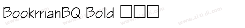 BookmanBQ Bold字体转换